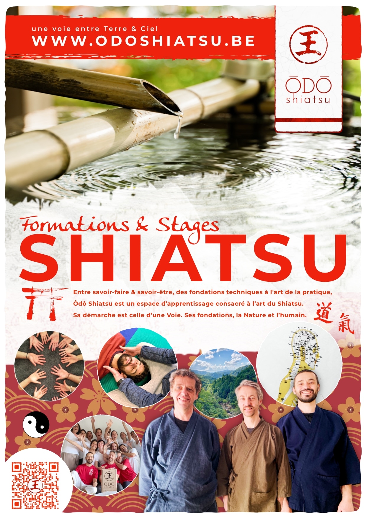 ODO Shiatsu - Ecole de Shiatsu - Formations et stages de Shiatsu - Une voie entre Terre et Ciel